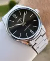 Casio CSISTE102 Kadranı Siyah Kordonu Gümüş Renk Hediye Paketli Erkek Kol Saati