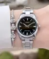 Casio CSISTE206 Casio Kadranı Siyah Kordonu Gümüş Renk Hediye Paketli Kadın Kol Saati
