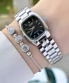 Casio CSISTE158 Kadranı Siyah Kordonu Gümüş Renk Kadın Kol Saati