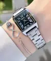 Casio CSISTE43 Kadranı Siyah Kordonu Gümüş Renk Hediye Paketli Kadın Kol Saati