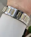 Kadranı Yeşil Kordonu Gold Gümüş Renk Hediye Paketli 44 Mm Erkek Kol Saati