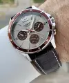 Casio CSISTE185 Kasası Gümüş Kordonu Kahverengi Renk Göstergeli Fonksiyonel Erkek Kol Saati