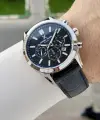 Kasası Gümüş Kordonu Lacivert Renk 43 Mm İç Göstergeleri Aktif Erkek Kol Saati
