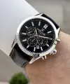 Kasası Gümüş Kordonu Siyah Renk 43 Mm İç Göstergeleri Aktif Erkek Kol Saati
