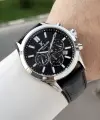Kasası Gümüş Kordonu Siyah Renk 43 Mm İç Göstergeleri Aktif Erkek Kol Saati