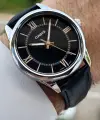 Casio CSISTE189 Kasası Gümüş Kordonu Siyah Renk Erkek Kol Saati