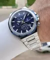Lacivert Gümüş Renk 41 mm İç Göstergeleri Aktif Erkek Kol Saati