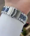 Lacivert Gümüş Renk 45 Mm Hediye Paketli İç Göstergeleri Aktif Erkek Kol Saati