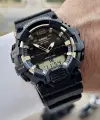 Casio CSISTE164 Rakamları Gold Kordonu Siyah Renk Analog Dijital Hediye Paketli Erkek Kol Saati