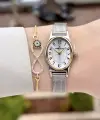 Rakamlı Gold Gümüş Renk Hediye Paketli 21 Mm Kadın Kol Saati
