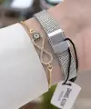 Rakamlı Gold Gümüş Renk Hediye Paketli 21 Mm Kadın Kol Saati