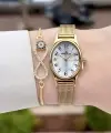 Rakamlı Gold Renk Hediye Paketli 21 Mm Kadın Kol Saati