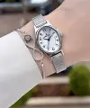 Rakamlı Gümüş Renk Hediye Paketli 21 Mm Kadın Kol Saati