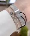 Rakamlı Gümüş Renk Hediye Paketli 21 Mm Kadın Kol Saati