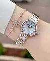 Rose Gümüş Renk Hediye Paketli 25 Mm Kadın Kol Saati