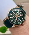 Daniel Klein DKISTE136 Kasası Rose Kordonu Yeşil Renk iç Göstergeleri Aktif Fonksiyonlu Erkek Kol Saati