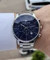 Kadranı Lacivert Renk iç Göstergeleri Aktif Fonksiyonlu Erkek Kol Saati