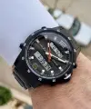 Daniel Klein DKISTE411 Siyah Renk Analog ve Dijital Dual Time Erkek Kol Saati