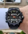 Daniel Klein DKISTE411 Siyah Renk Analog ve Dijital Dual Time Erkek Kol Saati
