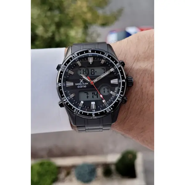 Daniel Klein DKISTE617 Siyah Renk Fonksiyonlu Erkek Kol Saati