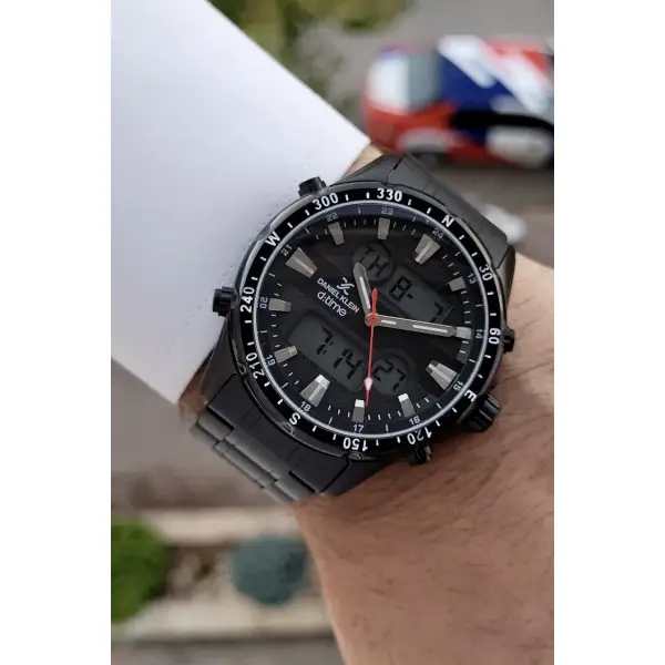 Daniel Klein DKISTE617 Siyah Renk Fonksiyonlu Erkek Kol Saati