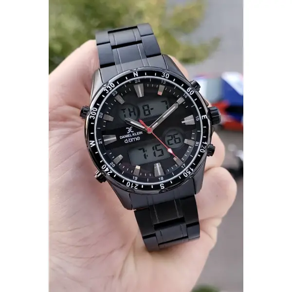 Daniel Klein DKISTE617 Siyah Renk Fonksiyonlu Erkek Kol Saati