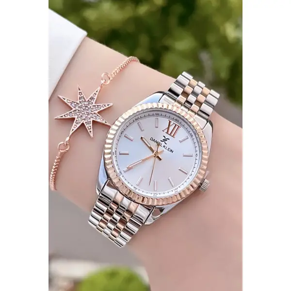 Daniel Klein DKISTE185 Rose Gümüş Renk  Kadın Kol Saati ve Bileklik