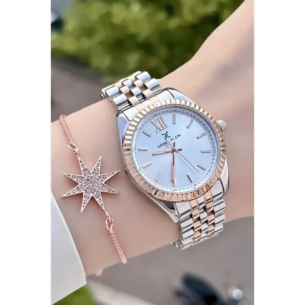 Daniel Klein DKISTE185 Rose Gümüş Renk  Kadın Kol Saati ve Bileklik