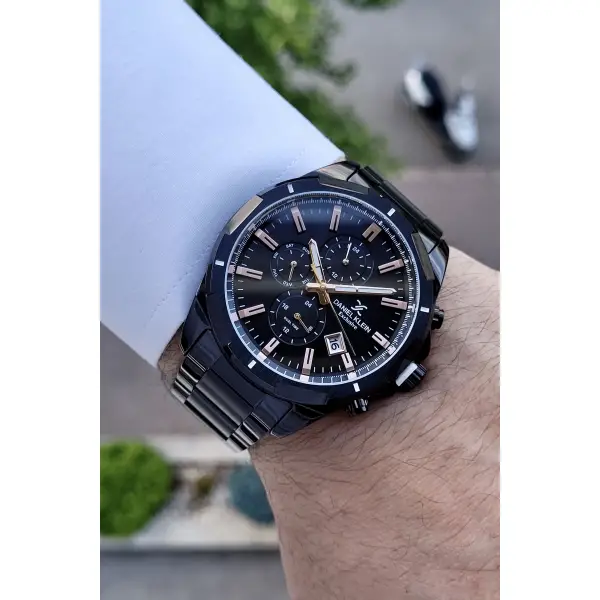 Daniel Klein DKISTE195 Siyah Renk İç Göstergeleri Aktif Fonksiyonlu Erkek Kol Saati