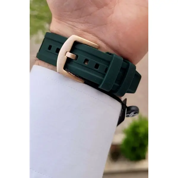 Daniel Klein DKISTE136 Kasası Rose Kordonu Yeşil Renk iç Göstergeleri Aktif Fonksiyonlu Erkek Kol Saati