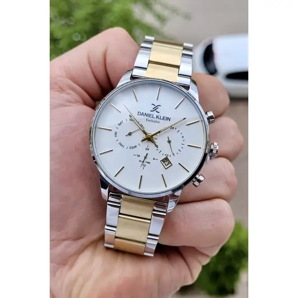 Daniel Klein DKISTE542 Gold Gümüş Göstergeleri Aktif Fonksiyonlu Erkek Kol Saati