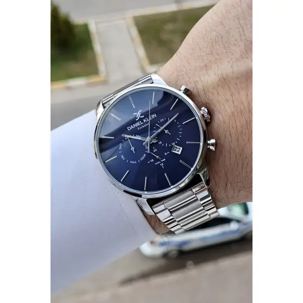 Kadranı Lacivert Renk iç Göstergeleri Aktif Fonksiyonlu Erkek Kol Saati