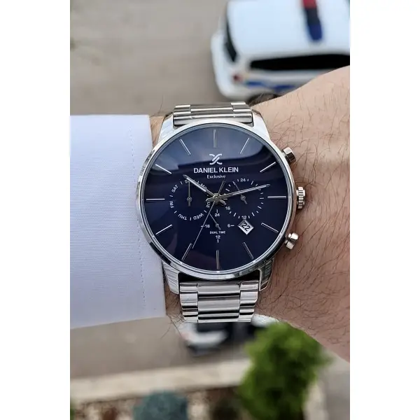 Kadranı Lacivert Renk iç Göstergeleri Aktif Fonksiyonlu Erkek Kol Saati