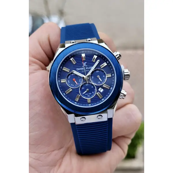 Daniel Klein DKISTE254 Kordonu Lacivert Renk İç Göstergeleri Aktif Fonksiyonlu Erkek Kol Saati