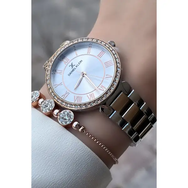 Daniel Klein DKISTE459 Kadın Kol Saati Bileklik ve Parfüm Hediyeli