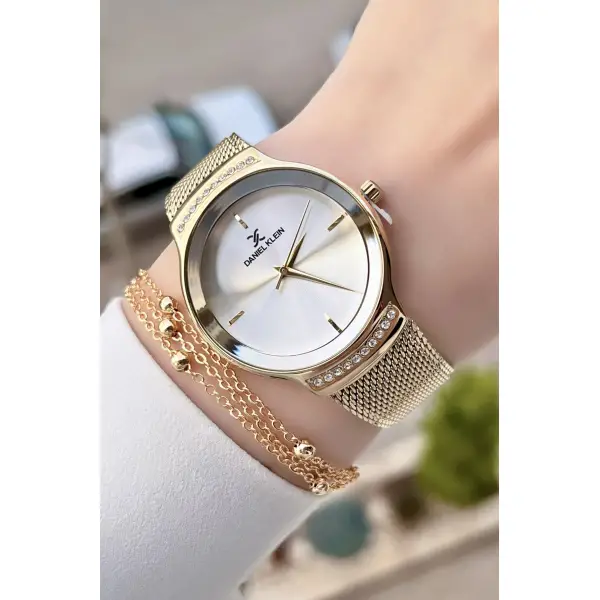 Daniel Klein DKISTE385 Gold Renk Kadın Kol Saati Ve Bileklik