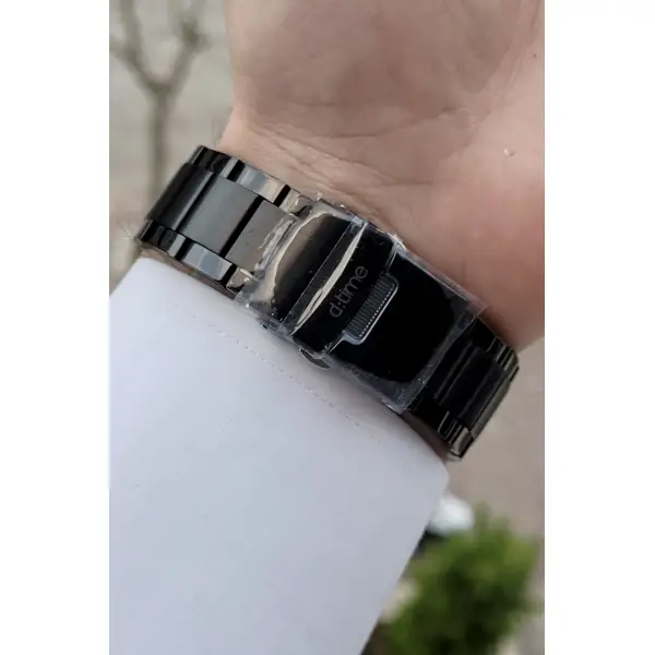 Daniel Klein DKISTE410 Kasası Rose Kordonu Siyah Renk Analog ve Dijital Dual Time Erkek Kol Saati