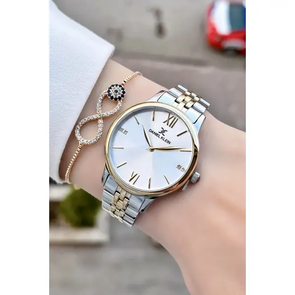 Daniel Klein DK1ISTE66 Gold Gümüş Renk Kadın Kol Saati Ve Bileklik