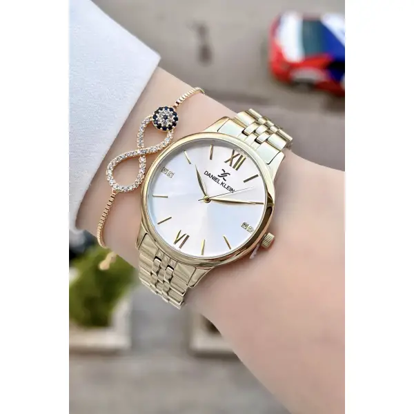 Daniel Klein DK1ISTE64 Gold Renk Kadın Kol Saati Ve Bileklik