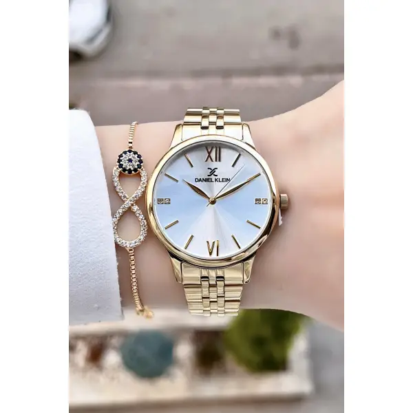 Daniel Klein DK1ISTE64 Gold Renk Kadın Kol Saati Ve Bileklik