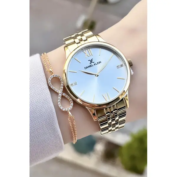 Daniel Klein DKISTE64 Gold Renk Kadın Kol Saati Ve Bileklik