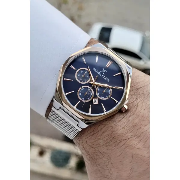 Daniel Klein DKISTE306 Hasır Kordon Takvimli Erkek Kol Saati