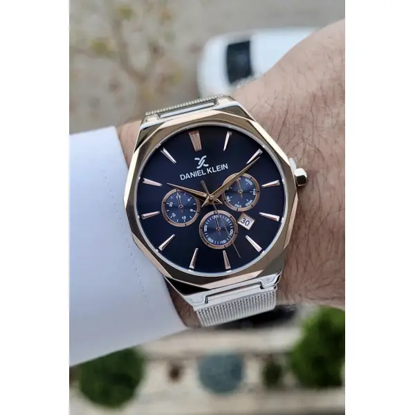 Daniel Klein DKISTE306 Hasır Kordon Takvimli Erkek Kol Saati