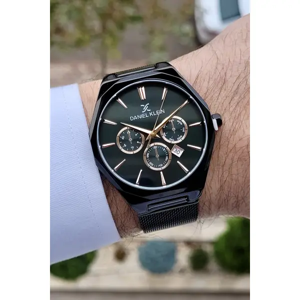 Hasır Kordon Takvimli Erkek Kol Saati