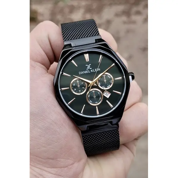 Hasır Kordon Takvimli Erkek Kol Saati