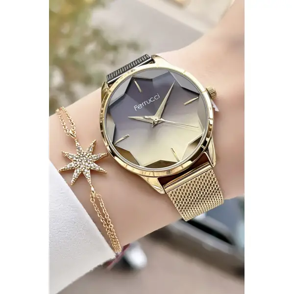 Hasır Kordon Kadın Kol Saati Ve Bileklik