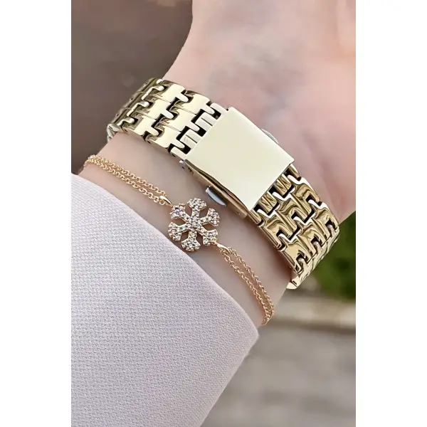 Ferrucci FC1ISTE57 Sarı Renk Kadın Kol Saati ve Bileklik