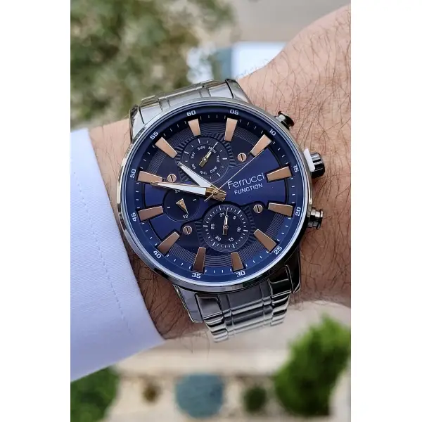Ferrucci FCISTE36 İç Fonksiyonları Aktif Fonksiyonlu Erkek Kol Saati