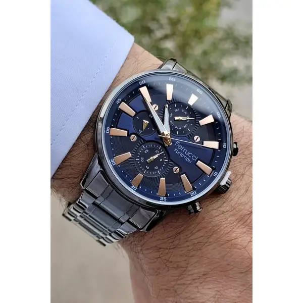 Ferrucci FCISTE36 İç Fonksiyonları Aktif Fonksiyonlu Erkek Kol Saati