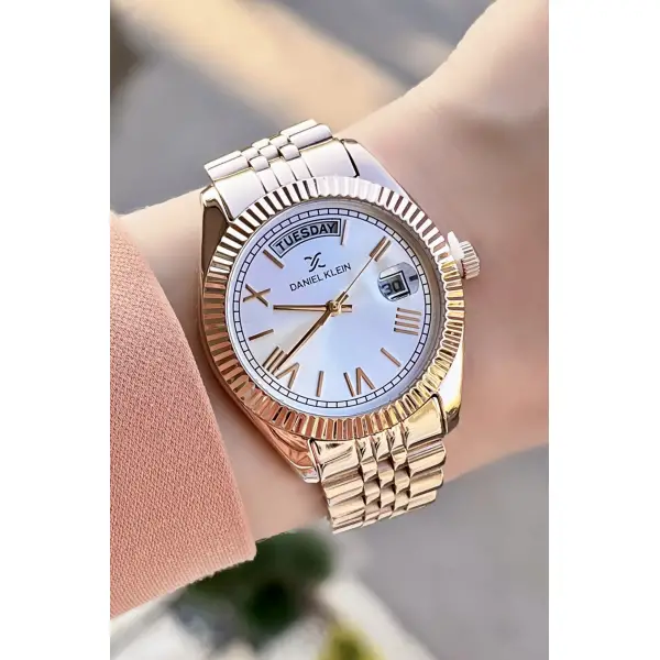 Daniel Klein DK1ISTE519 Takvim ve Gün Fonksiyonlu Kadın Kol Saati
